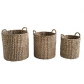 Cesti Porta Biancheria Rotondi in Sea Grass - Laundry Basket 