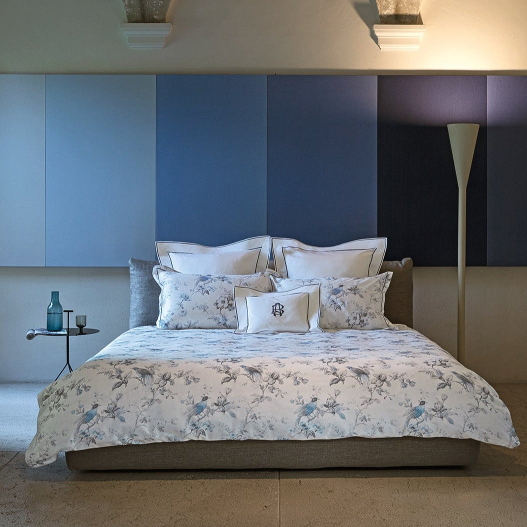 Completo Copripiumino in Raso di Cotone Reversibile - La Maggiolina Copripiumino Fazzini Atelier