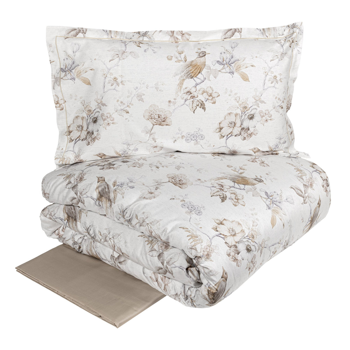 Completo Copripiumino in Raso di Cotone Reversibile - La Maggiolina Copripiumino Fazzini Atelier Matrimoniale Torrone