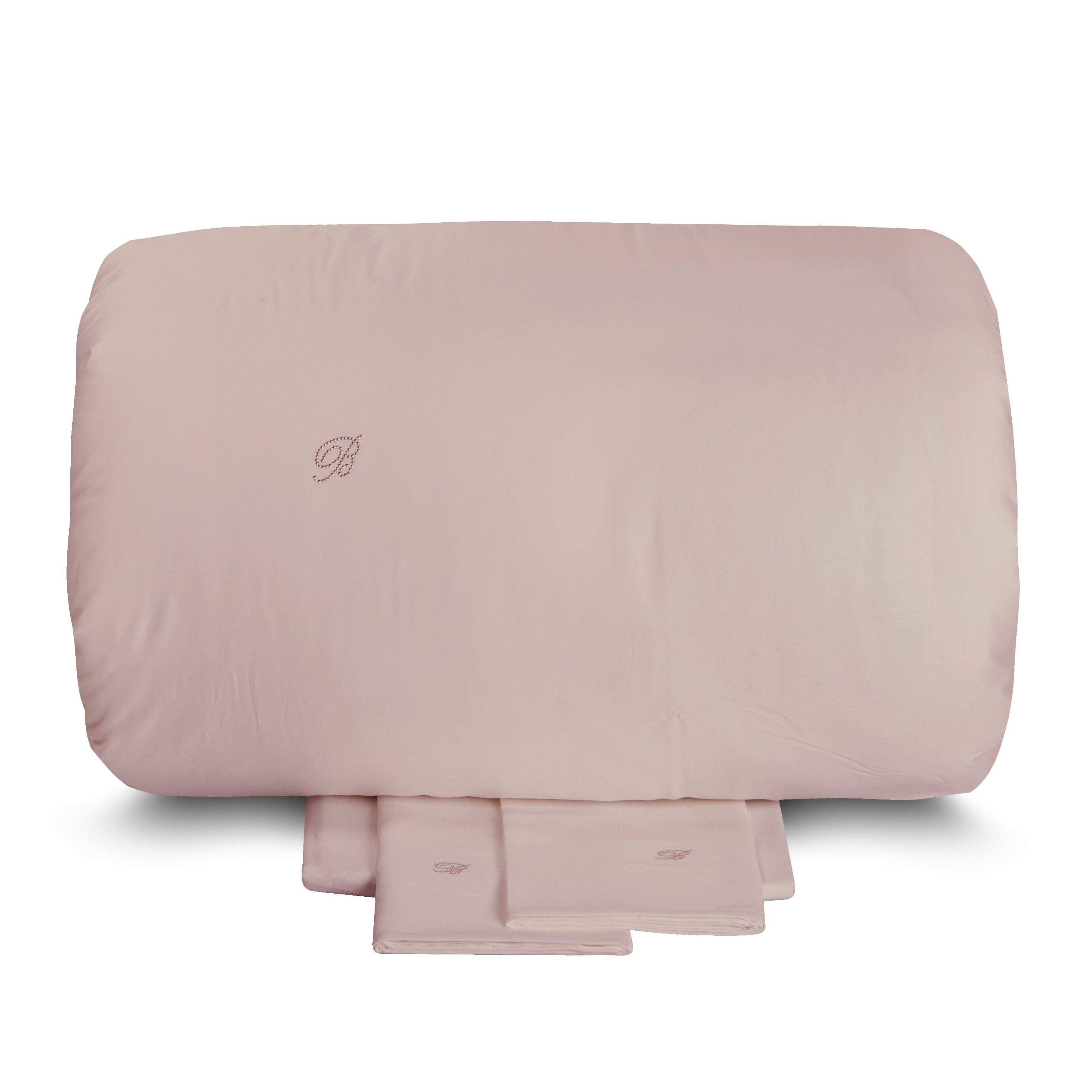 Completo Copripiumino in Raso di Cotone Tinta Unita - Lory Copripiumino Blumarine Matrimoniale Erica