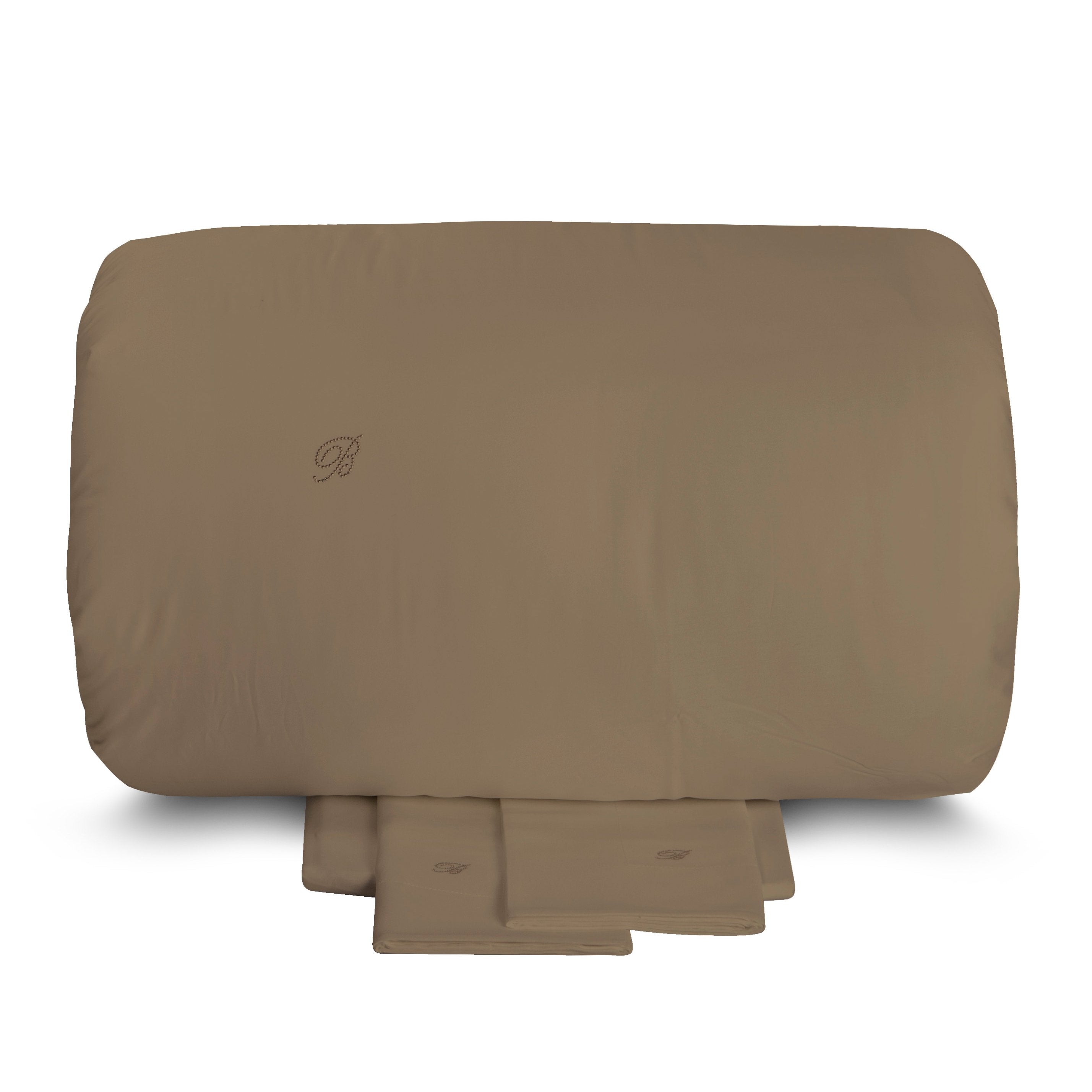 Completo Copripiumino in Raso di Cotone Tinta Unita - Lory Copripiumino Blumarine Matrimoniale Roccia