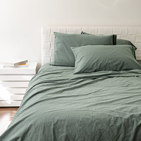 Completo Lenzuola di Cotone StoneWashed No Stiro - Daniel Lenzuola Lisola