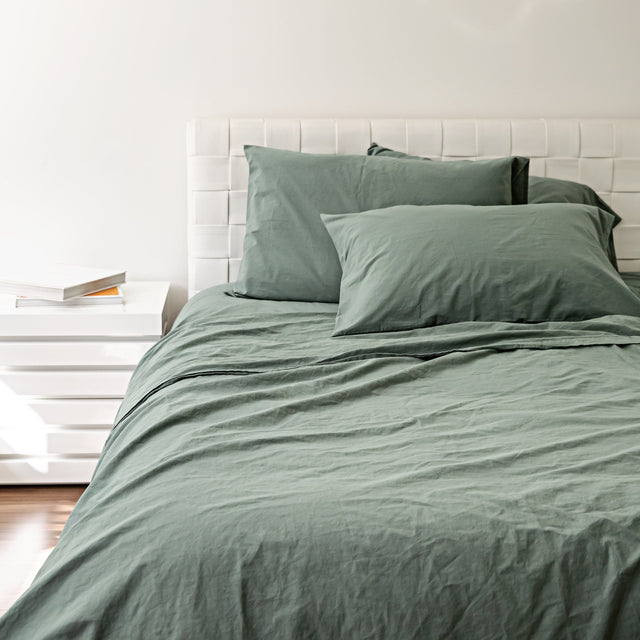 Completo Lenzuola di Cotone StoneWashed No Stiro - Daniel Lenzuola Lisola