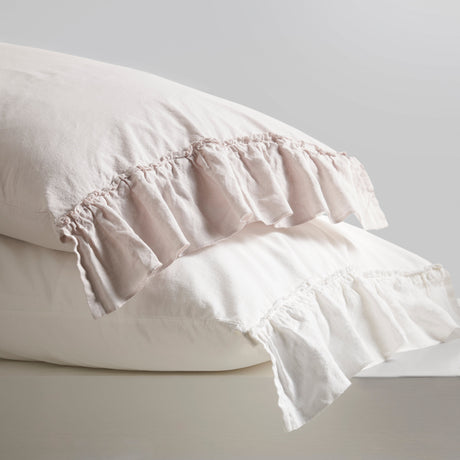 Completo Lenzuola in Cotone StoneWash con Balza in lino - Florida Lenzuola Lisola