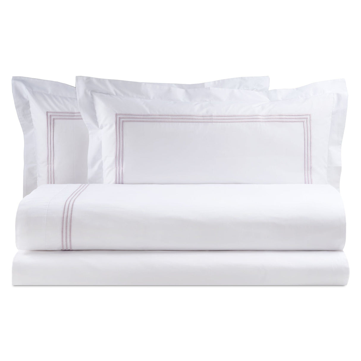 Completo Lenzuola in Percalle di Cotone con Bacchette - Daytona Lenzuola Lisola Matrimoniale Margot