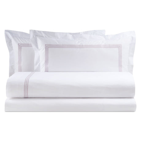 Completo Lenzuola in Percalle di Cotone con Bacchette - Daytona Lenzuola Lisola Matrimoniale Margot