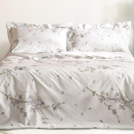 Completo Lenzuola In Percalle di Cotone con fantasia floreale - Ciliegio Lenzuola Lisola