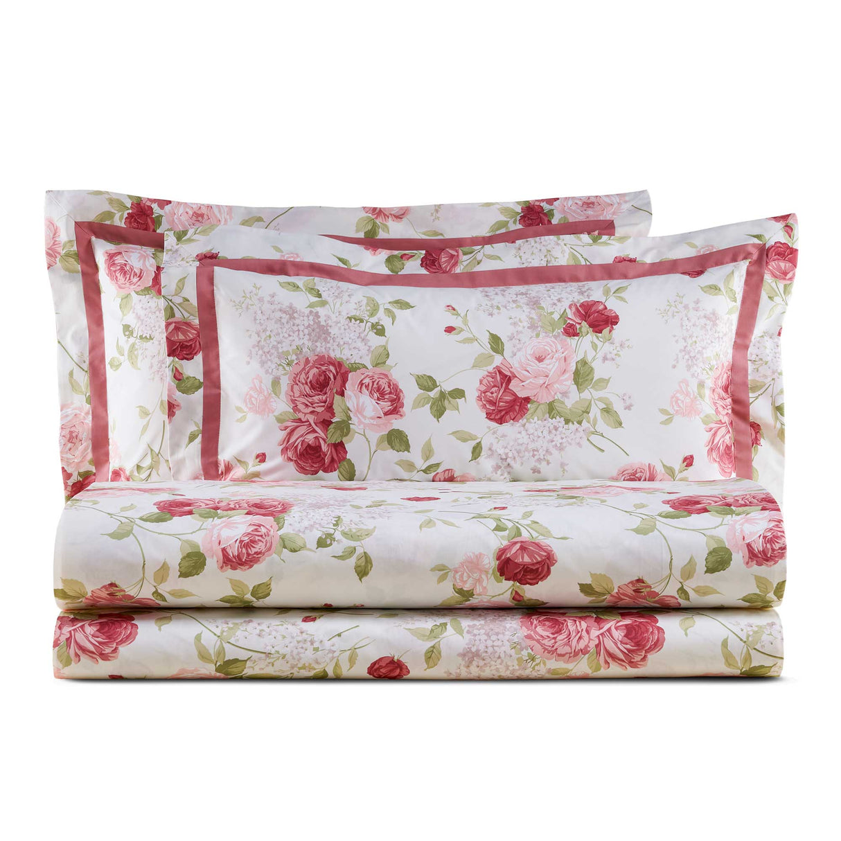 Completo Lenzuola in Percalle 100% Cotone fantasia floreale - Versailles Lenzuola Lisola Valenza