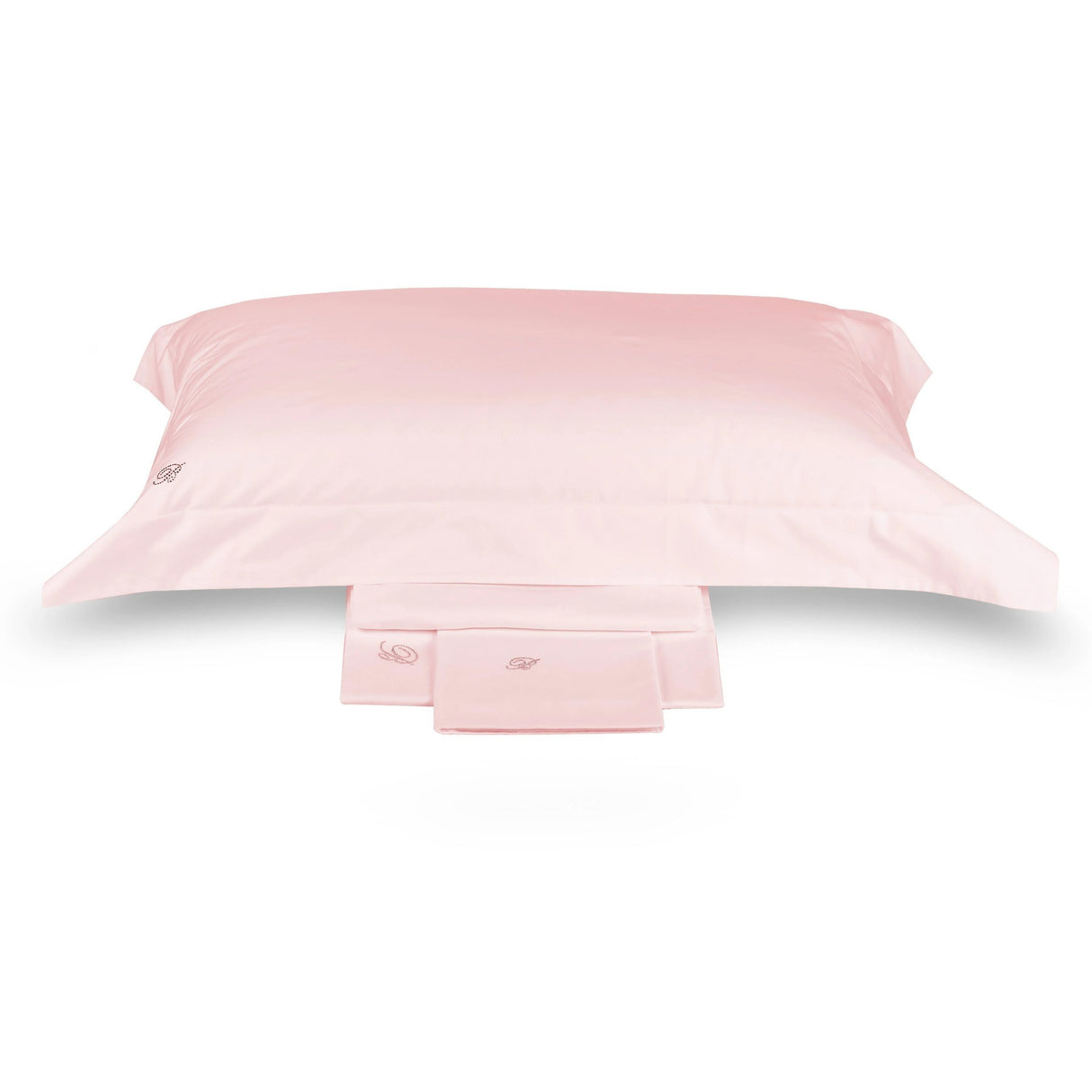 Completo Lenzuola in Percalle di Cotone Tinta Unita Blu Valentina Blumarine Glicine