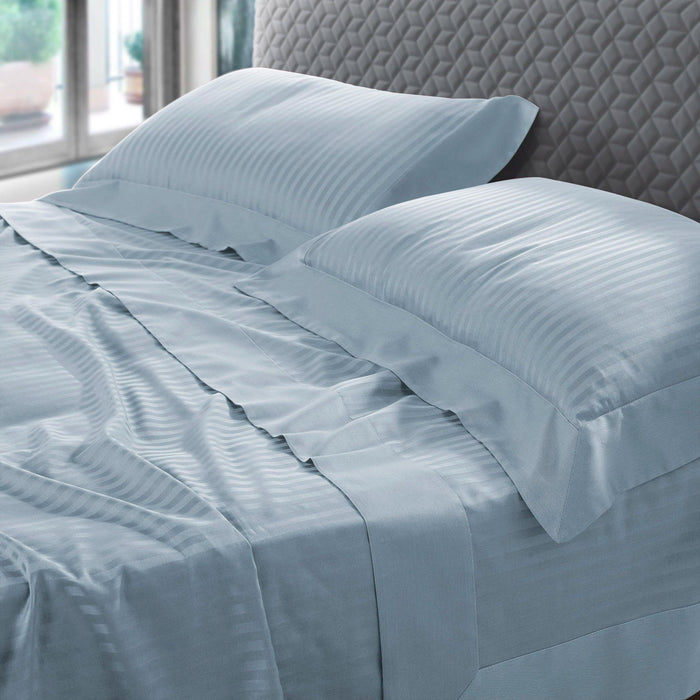 Completo Lenzuola Raso di cotone - Rubino Lenzuola Lisola