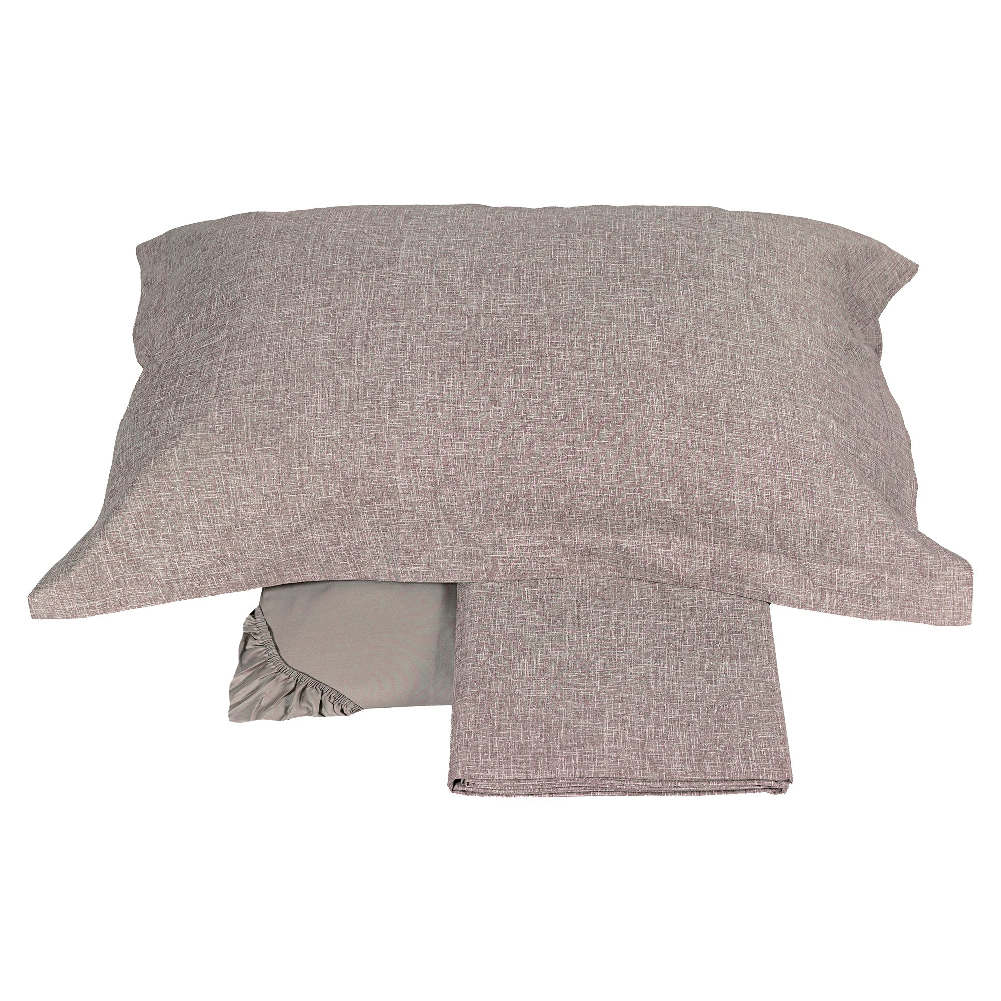 Completo Lenzuola in Raso Di Cotone - Baco Lenzuola Fazzini Matrimoniale Sasso