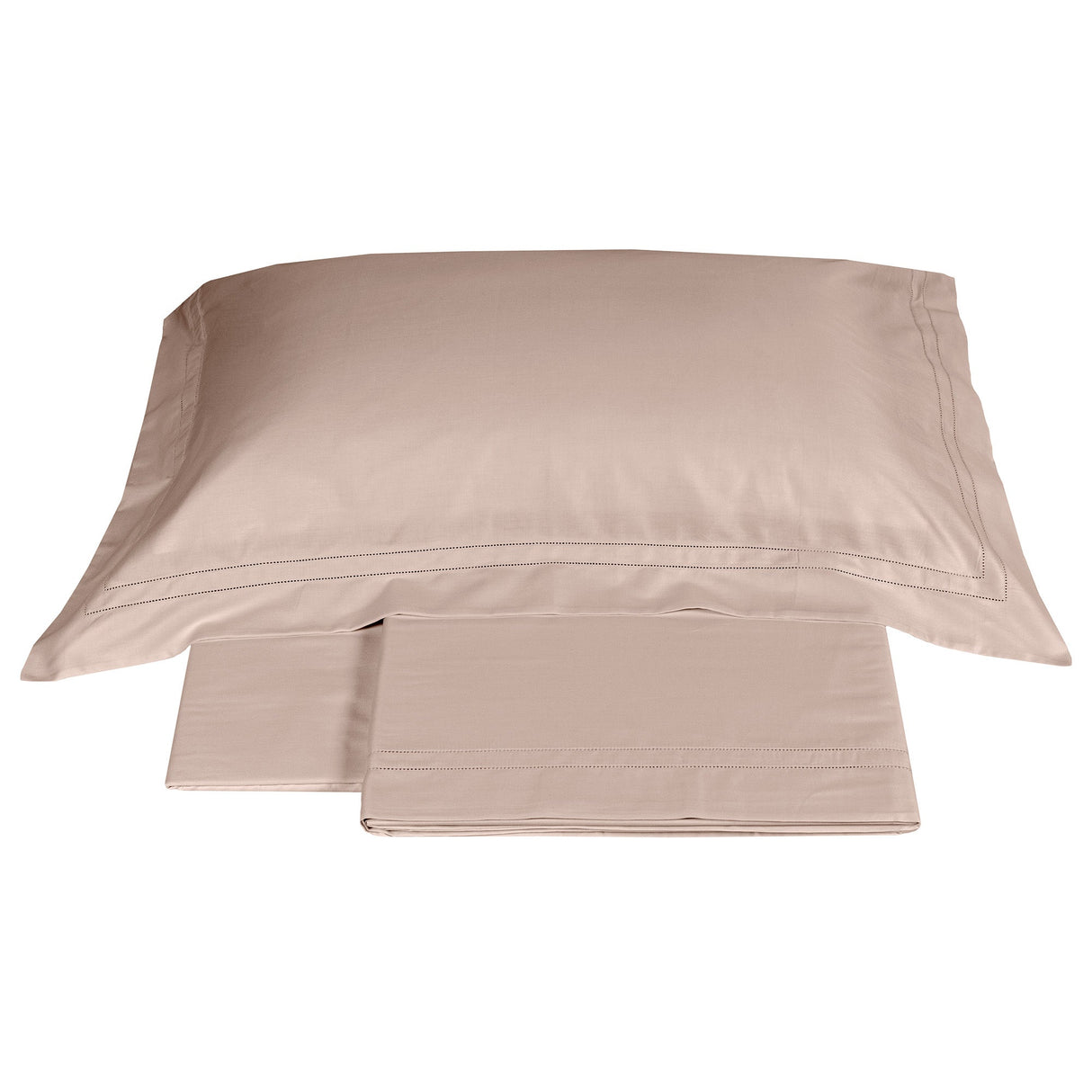 Completo Lenzuola in Raso Di Cotone con Orlo a Giorno - Cenacolo Lenzuola Fazzini Atelier Matrimoniale Rosa