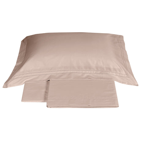 Completo Lenzuola in Raso Di Cotone con Orlo a Giorno - Cenacolo Lenzuola Fazzini Atelier Matrimoniale Rosa