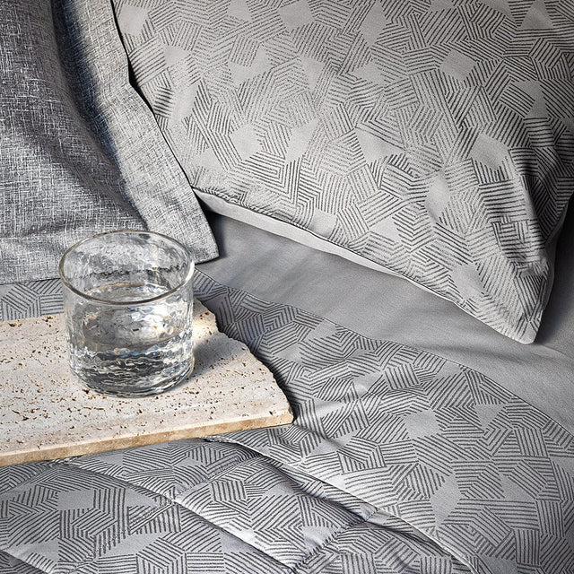 Completo Lenzuola in Raso Di Cotone Sovrastampato - Nazca Lenzuola Fazzini