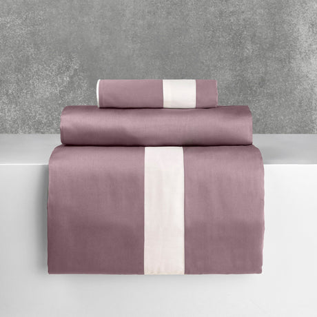 Completo Lenzuola in Raso di Cotone - Washington Lenzuola Lisola Matrimoniale Rosa/Panna