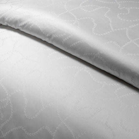 Completo Lenzuola in Raso di Puro Cotone 300TC Lavorazione Jacquard - Le Perle Lenzuola Dea