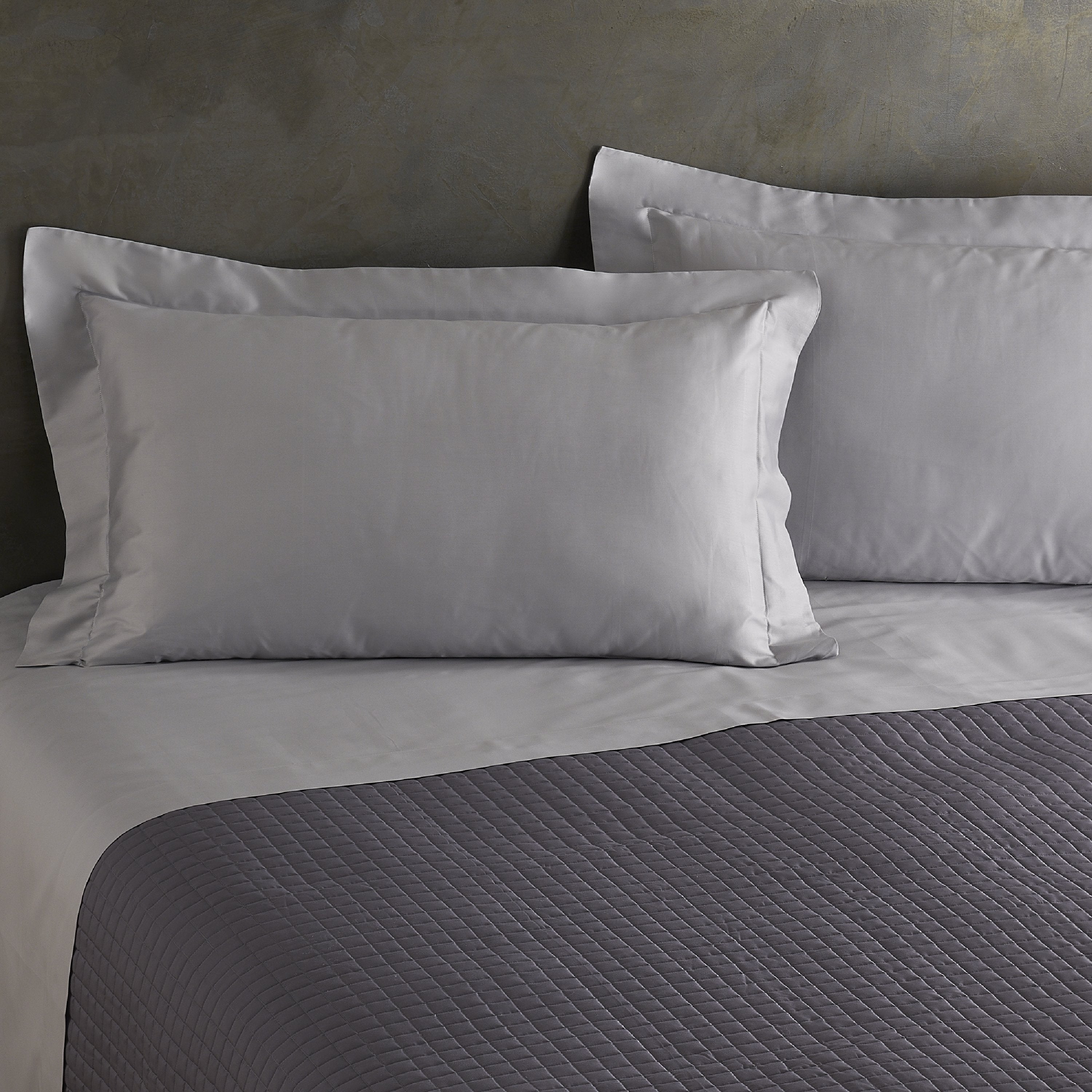 Completo Lenzuola in Raso di Puro Cotone in Tinta Unita - Marrakech Lenzuola Creole Home