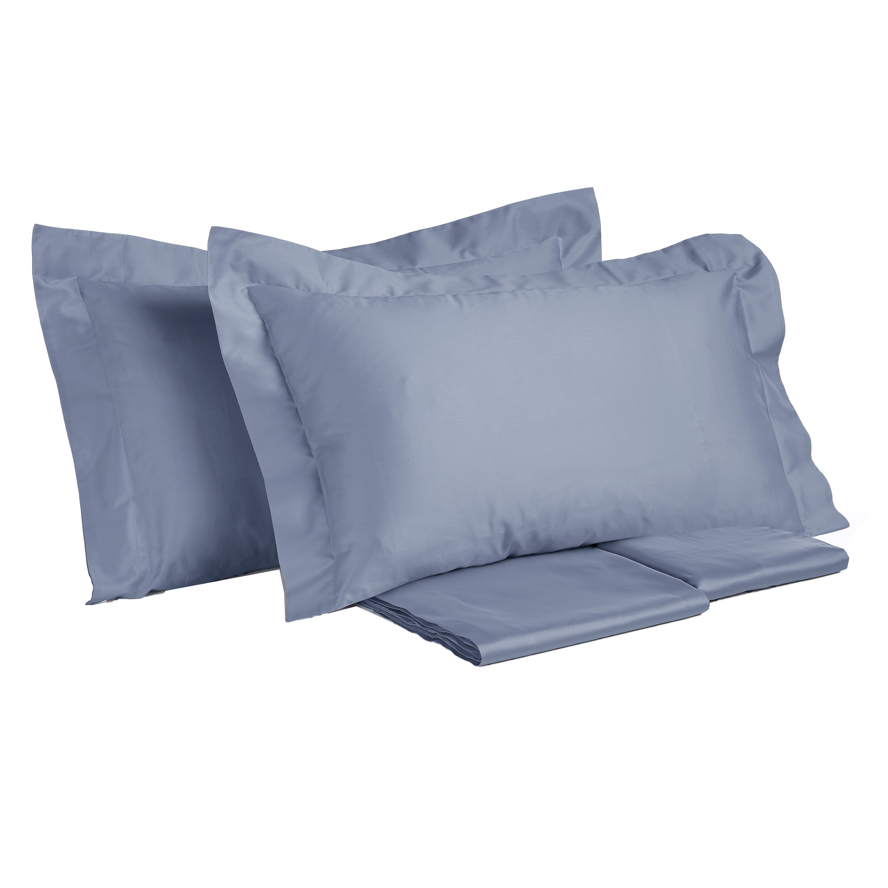 Completo Lenzuola in Rasatello di Puro Cotone in Tinta Unita - Marrakech Lenzuola Creole Home Avio Singola