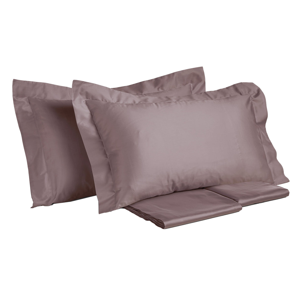 Completo Lenzuola in Rasatello di Puro Cotone in Tinta Unita - Marrakech Lenzuola Creole Home Rosa Singola