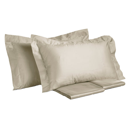 Completo Lenzuola in Rasatello di Puro Cotone in Tinta Unita - Marrakech Lenzuola Creole Home Corda Singola