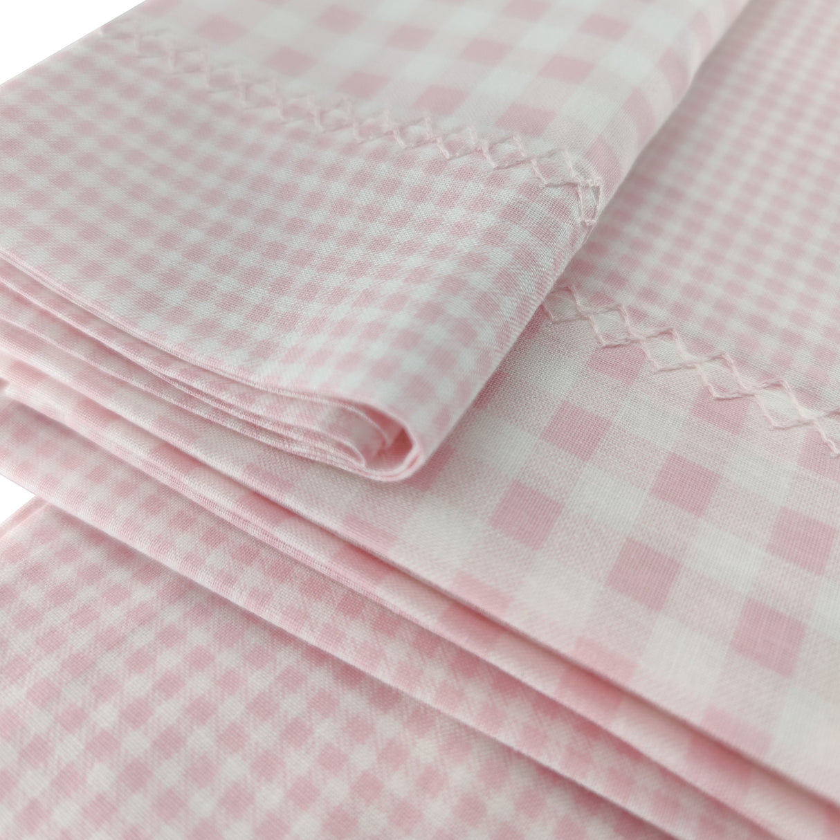 Completo Lenzuoline in Percalle di Puro Cotone con Fantasia a Quadretti - Pisolo Completo Lenzuolino Fazzini