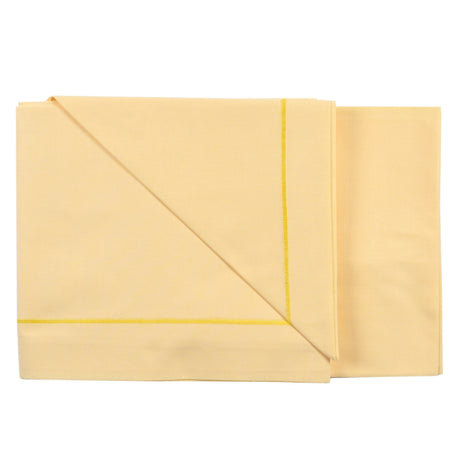 Completo Lenzuolino per Lettino in Puro Cotone con Cordoncino - Pix Completo Lenzuolino Lisola Baby Giallo