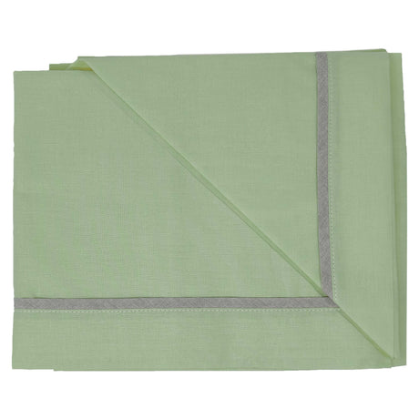 Completo Lenzuoline in Puro Cotone Ricamato - Arcobaleno Completo Lenzuolino Lisola Baby Culla Verde