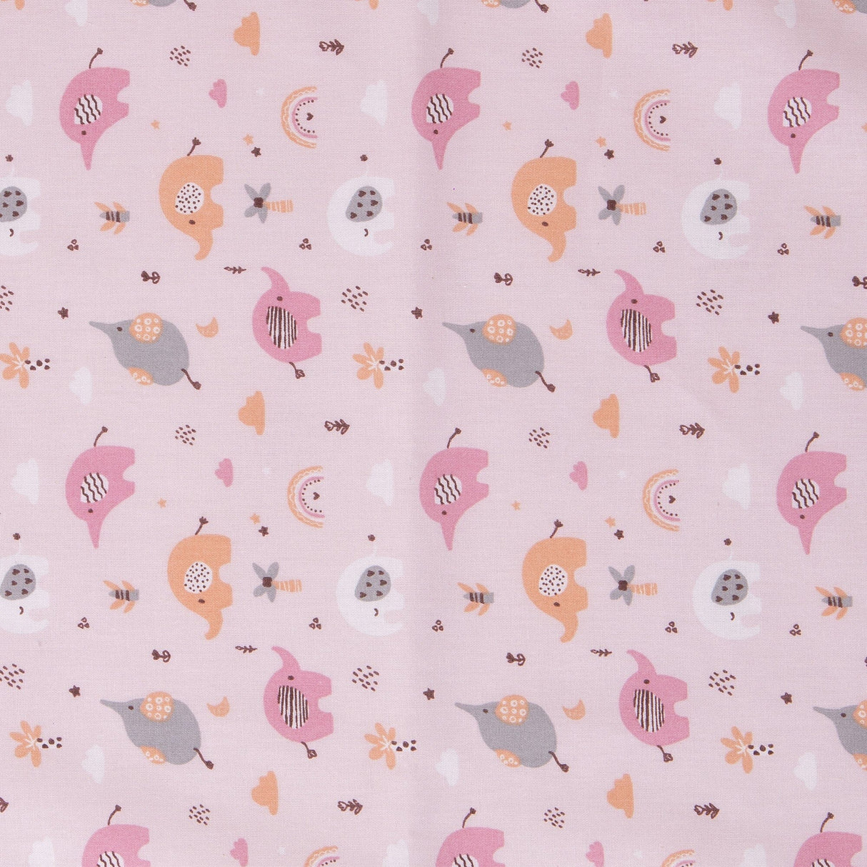 Completo Lenzuoline in Puro Cotone con Fantasia - Elefantino Completo Lenzuolino Lisola Baby