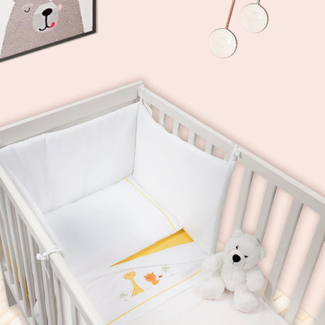 Completo Lenzuoline in Puro Cotone Ricamato - Jungle Completo Lenzuolino Lisola Baby