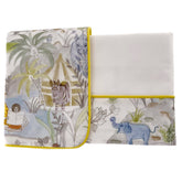 Completo Lenzuoline in Puro Cotone Fantasia Jungle - Simba Completo Lenzuolino Fazzini