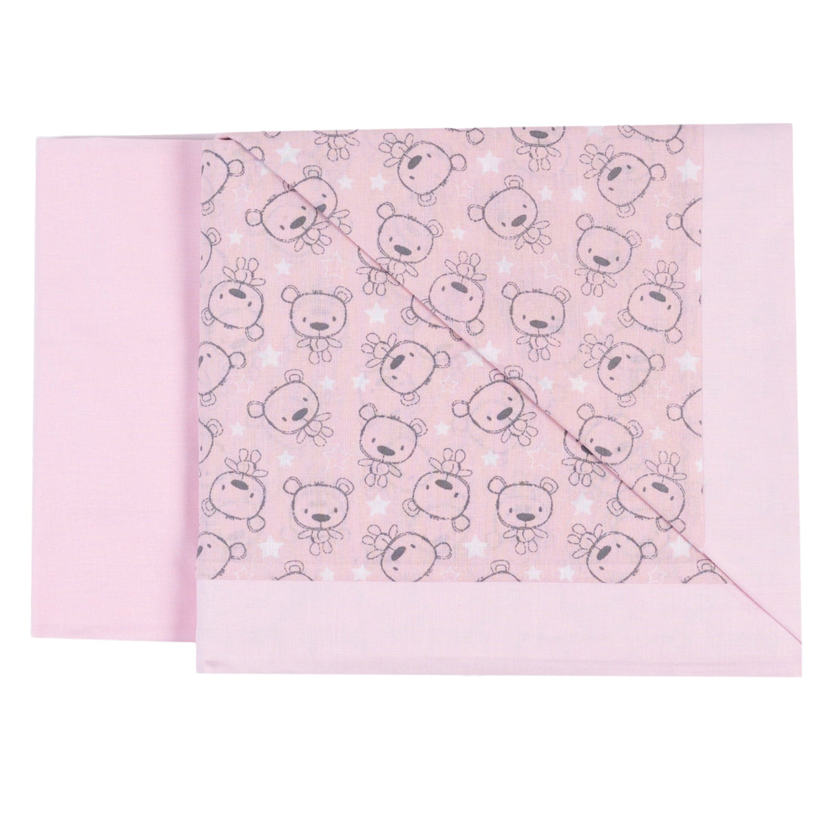 Completo Lenzuoline in Puro Cotone Fantasia Stampata - Pookie Completo Lenzuolino Lisola Baby Culla Rosa