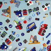 Completo Lenzuoline in Puro Cotone - Little Car Completo Lenzuolino Lisola Baby