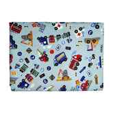Completo Lenzuoline in Puro Cotone - Little Car Completo Lenzuolino Lisola Baby Lettino Azzurro