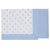 Completo Lenzuolino per Culla in Puro Cotone - Pois Completo Lenzuolino Lisola Baby Cielo