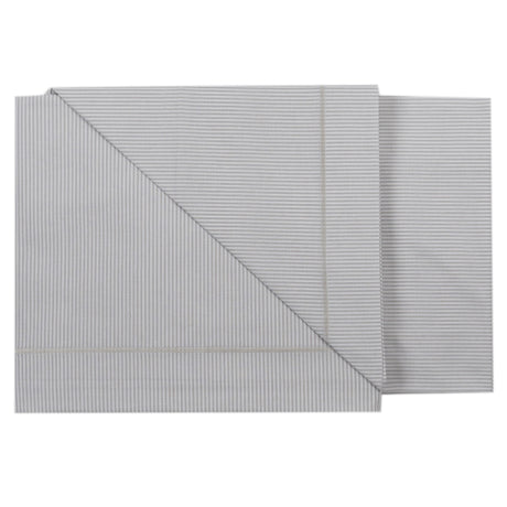 Completo Lenzuolino per Culla in Puro Cotone rigato - Sona Completo Lenzuolino Lisola Baby Grigio