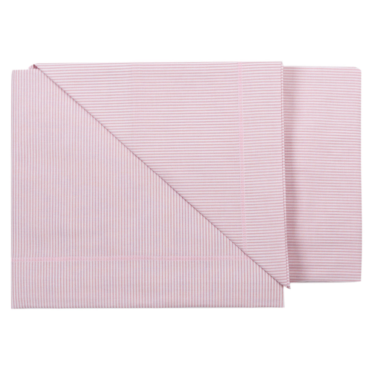 Completo Lenzuolino per Culla in Puro Cotone rigato - Sona Completo Lenzuolino Lisola Baby Rosa