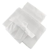 Completo Lenzuoline in Percalle di Puro Cotone - Guscio Completo Lenzuolino Fazzini Culla Bianco