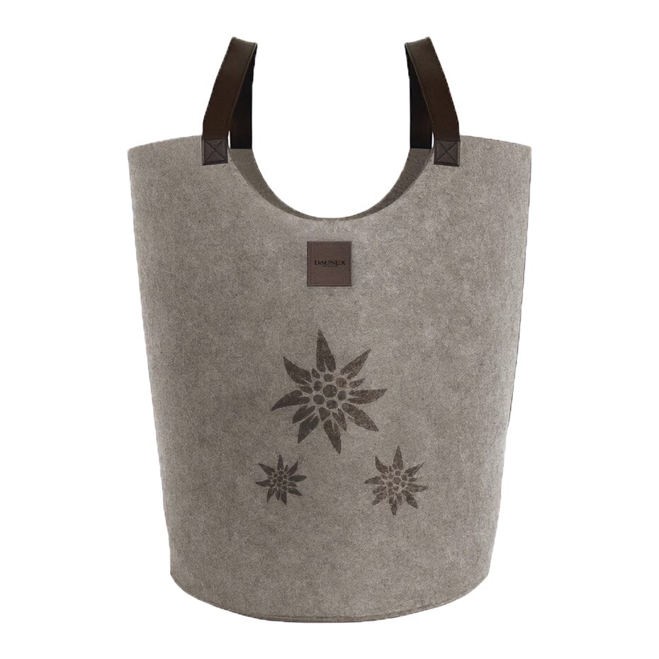 Contenitore Portaoggetti in Feltro - Edelweiss Daunex Chalet Tortora