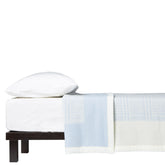Coperta 100% Lana vergine - Galles Coperta Lanerossi Matrimoniale Bianco/Azzurro