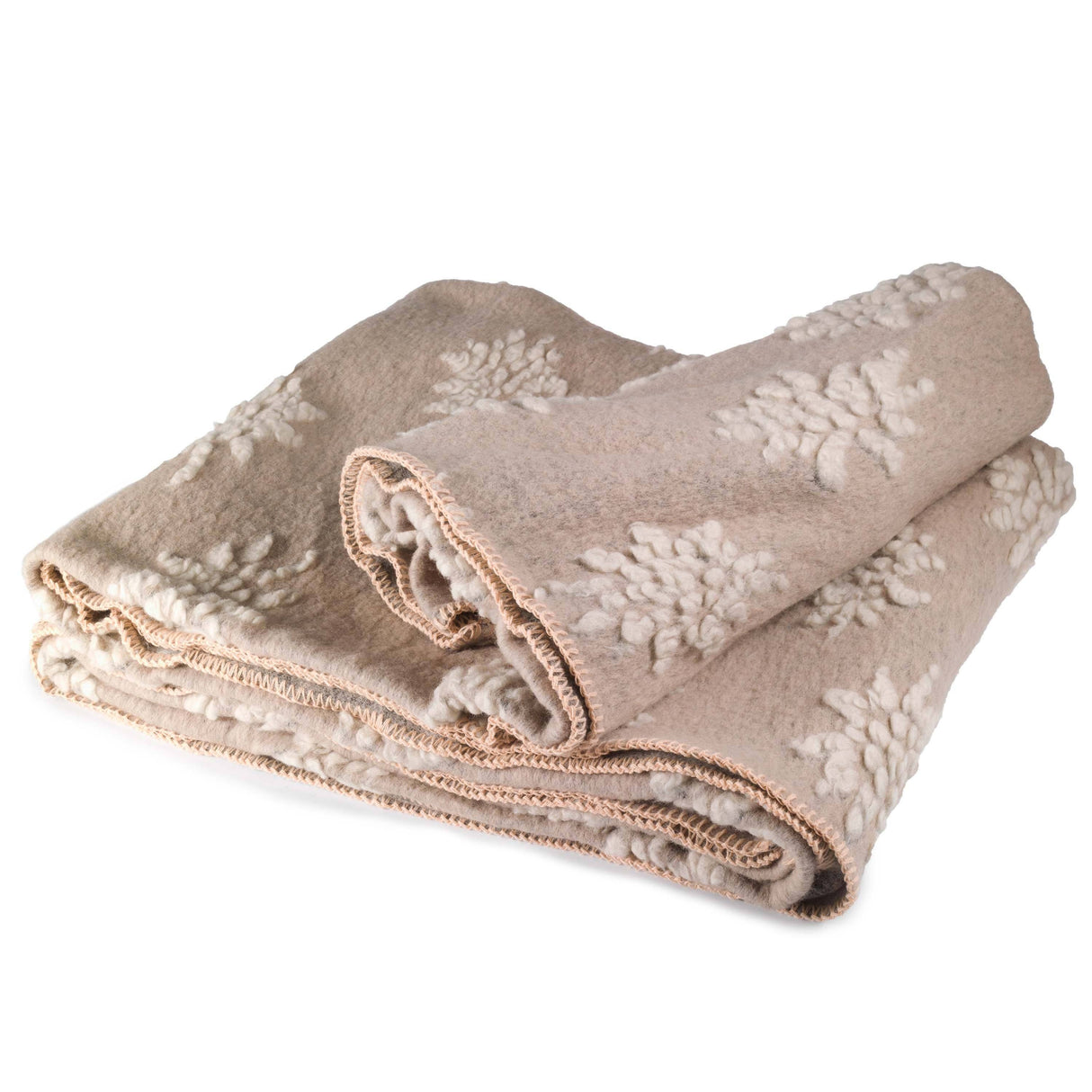 Coperta in Lana Cotta - Stella Alpina Coperta Lana Italia Singolo Tortora