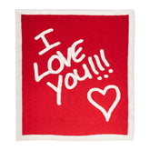 Coperta in Lana Cotta - I Love You Coperta i nastri di Mirta Singolo