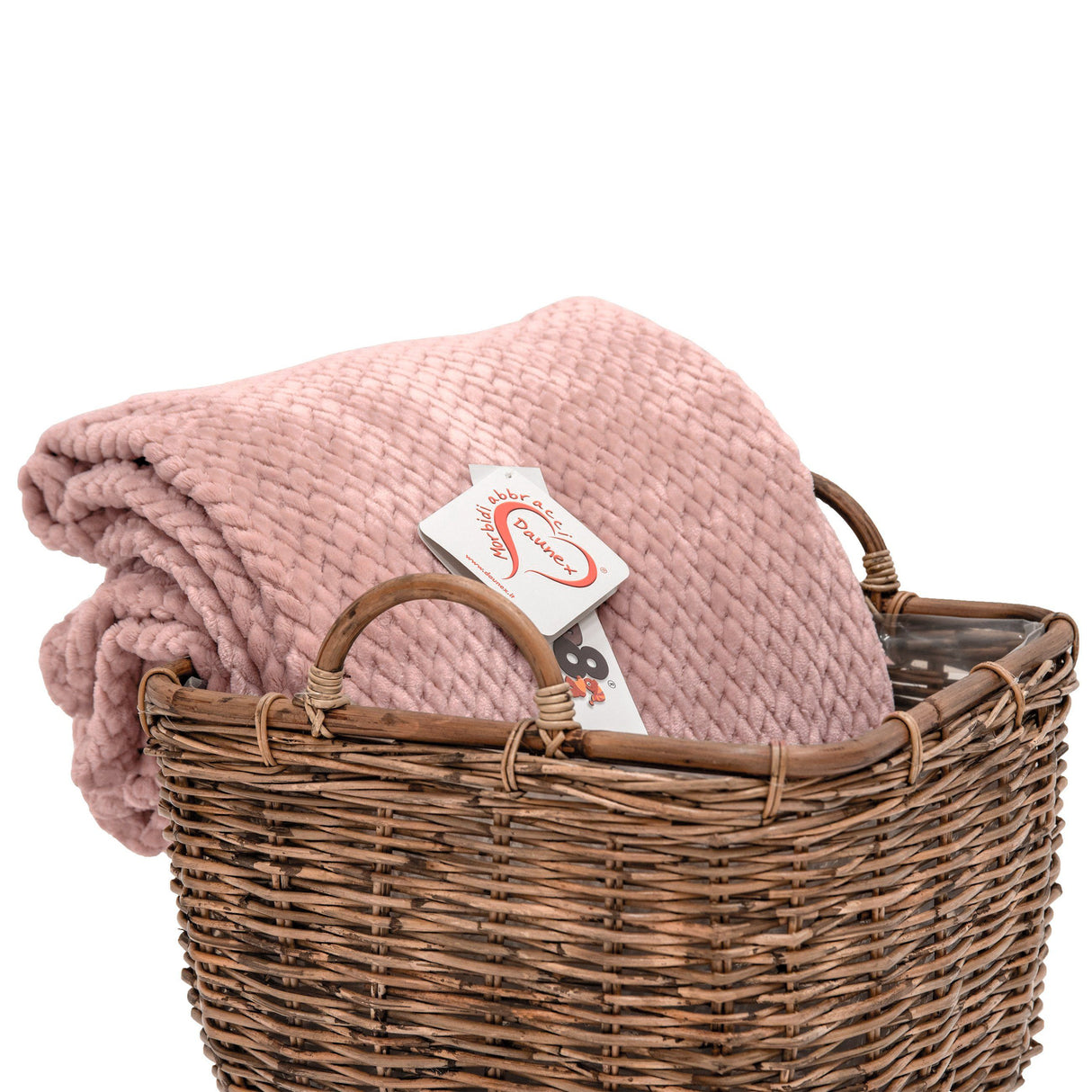 Coperta in Micropile fantasia Jacquard - Flannel Jacquard Coperta Daunex Singola Cipria