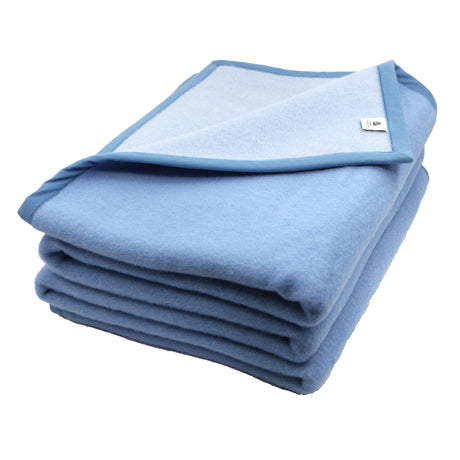 Coperta in Pura Lana Vergine - Target Coperta Coccoy Singola (160x210) Celeste