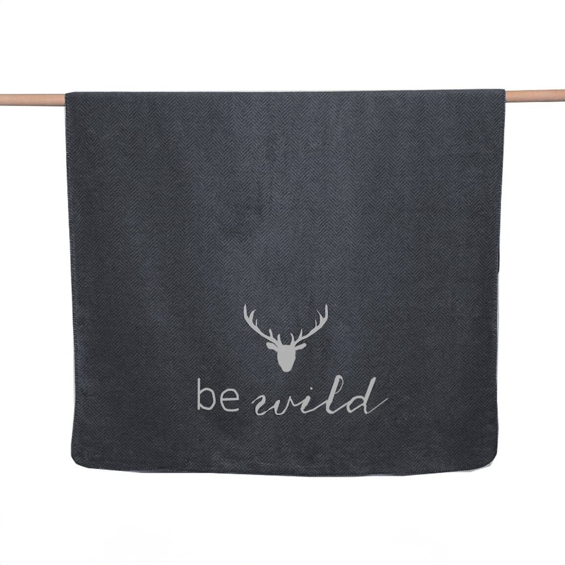 Coperta Invernale in Flanella di Cotone Fantasia Be Wild - Savona Coperta David Fussenegger 150x200cm Grigio