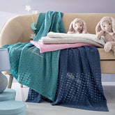 Copertina in Cotone per Culla e Carrozzina in Jacquard - Eloise Completo Lenzuolino Blumarine Baby