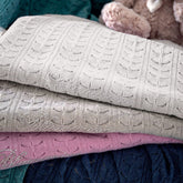 Copertina in Cotone per Culla e Carrozzina in Jacquard - Eloise Completo Lenzuolino Blumarine Baby