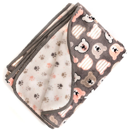 Copertina in Micropile - Paw Copertina Lisola Baby Carrozzina Tortora/Panna