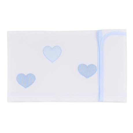 Copertina in Piquet di Puro Cotone - Aloy Copertina Lisola Baby Lettino Cielo