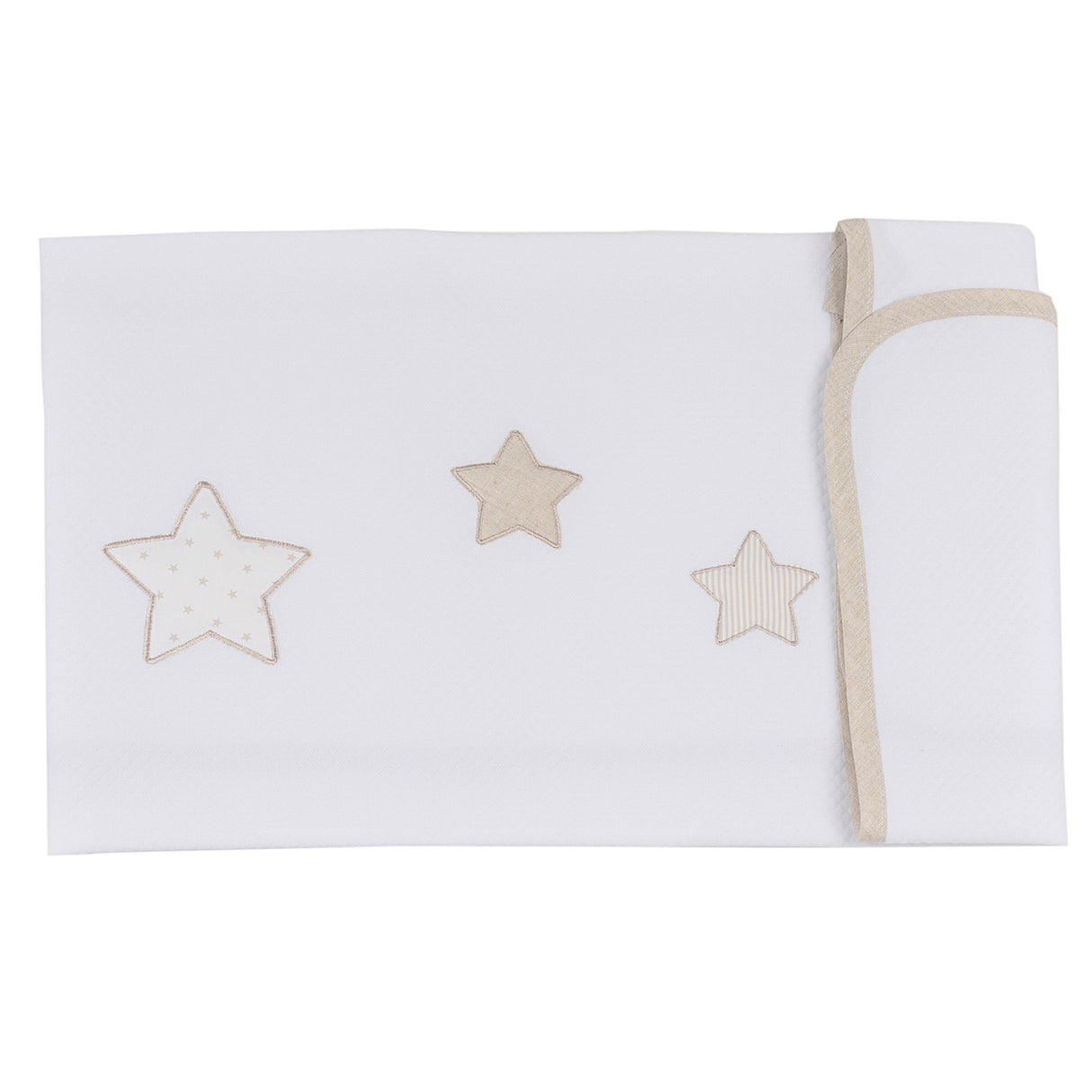 Copertina in Piquet di Puro Cotone - Petite Etoile Copertina Lisola Baby Carrozzina Lino