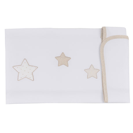 Copertina in Piquet di Puro Cotone - Petite Etoile Copertina Lisola Baby Carrozzina Lino